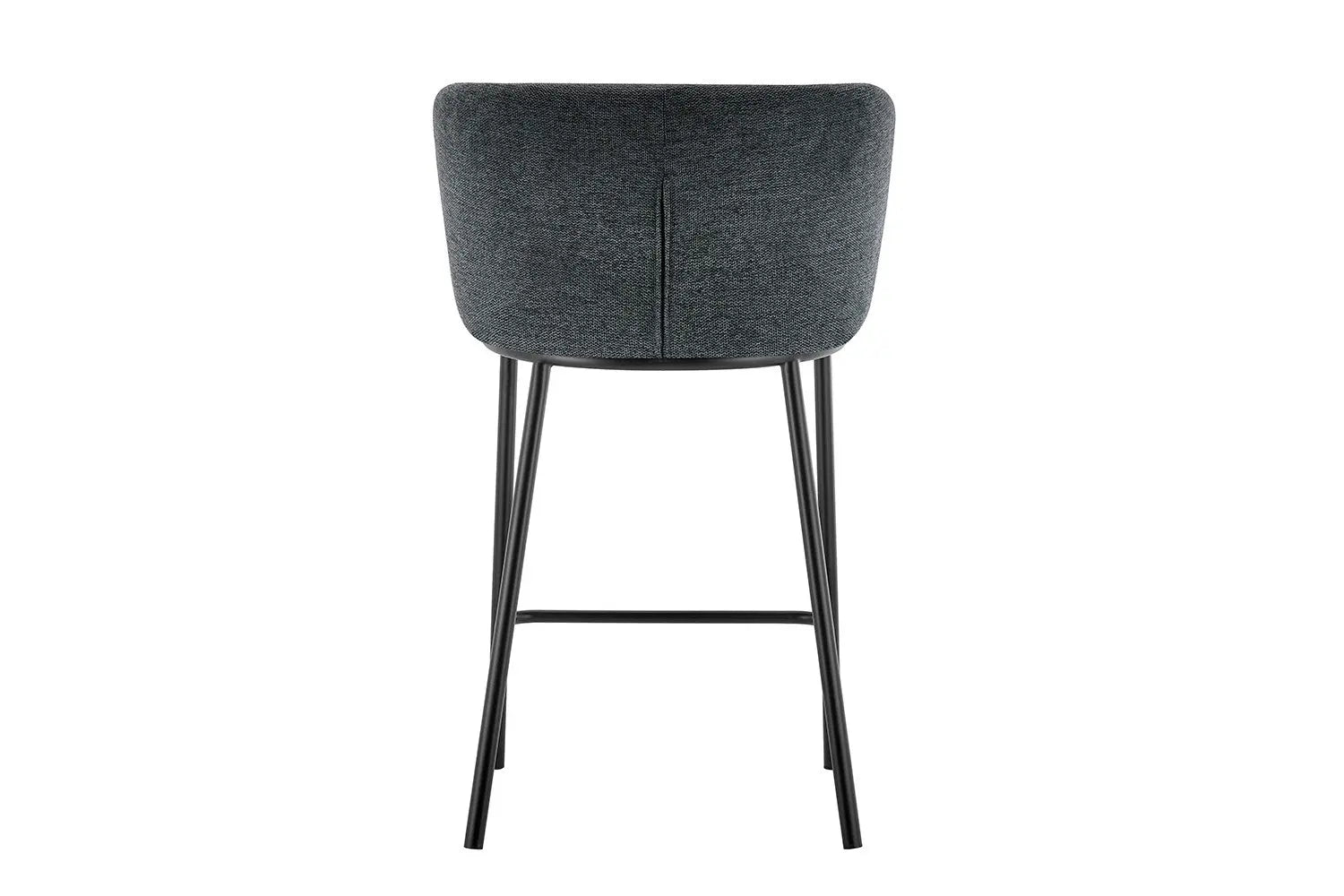 Chaise de bar ARTHURO Gris foncé – 53 x 50,5 cm | TIKAYLA