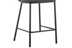 Chaise de bar ARTHURO Gris foncé – 53 x 50,5 cm | TIKAYLA