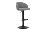Lot de Chaises de Bar AYDA en Tissu Bouclé Gris Clair - 49 x 46 cm ROUSSEAU