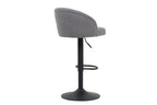 Lot de Chaises de Bar AYDA en Tissu Bouclé Gris Clair - 49 x 46 cm ROUSSEAU