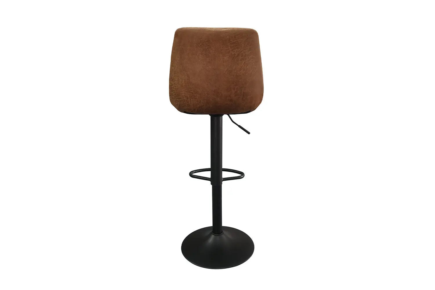 Tabouret de bar BAYA Cognac simili cuir – 43 x 50 cm | TIKAYLA