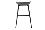 Chaise de bar HANNA Gris polypropylène – 42,5 x 46 cm | TIKAYLA
