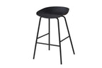 Chaise de bar HANNA Noir polypropylène – 42,5 x 46 cm | TIKAYLA