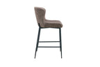 Chaise de bar LISE Sable tissu bouclé – 51,5 x 56 cm | TIKAYLA