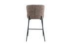 Chaise de bar LISE Sable tissu bouclé – 51,5 x 56 cm | TIKAYLA