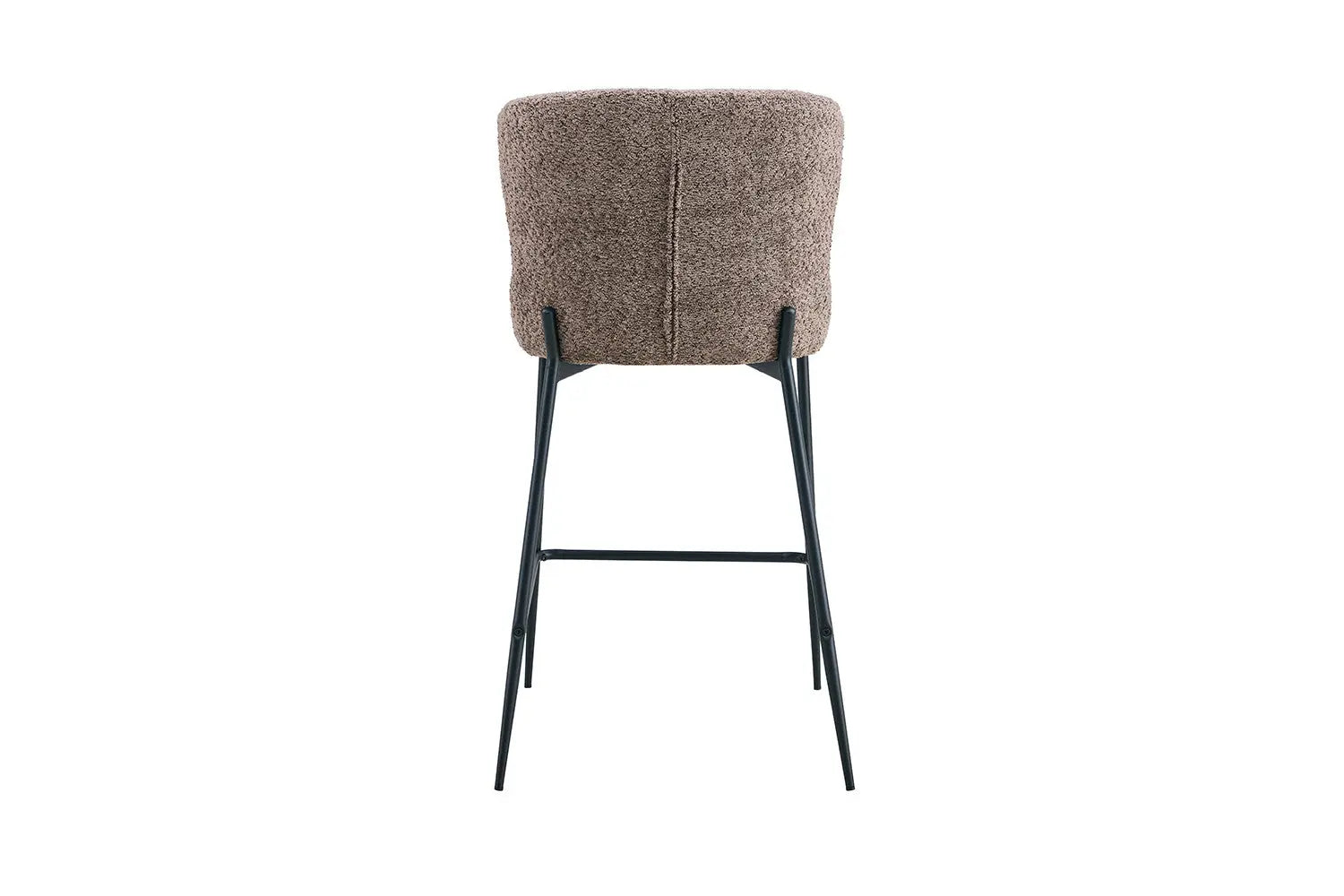 Chaise de bar LISE Sable tissu bouclé – 51,5 x 56 cm | TIKAYLA