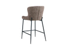 Chaise de bar LISE Sable tissu bouclé – 51,5 x 56 cm | TIKAYLA