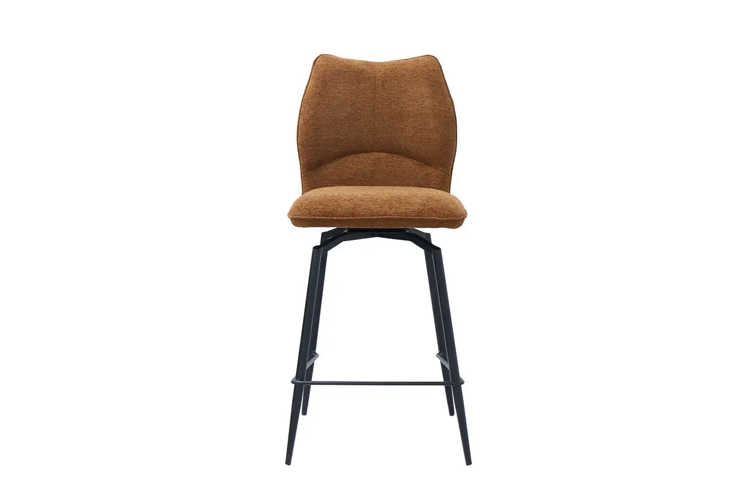 Chaise de bar LYARA Rouille tissu – 48 x 56 cm | TIKAYLA