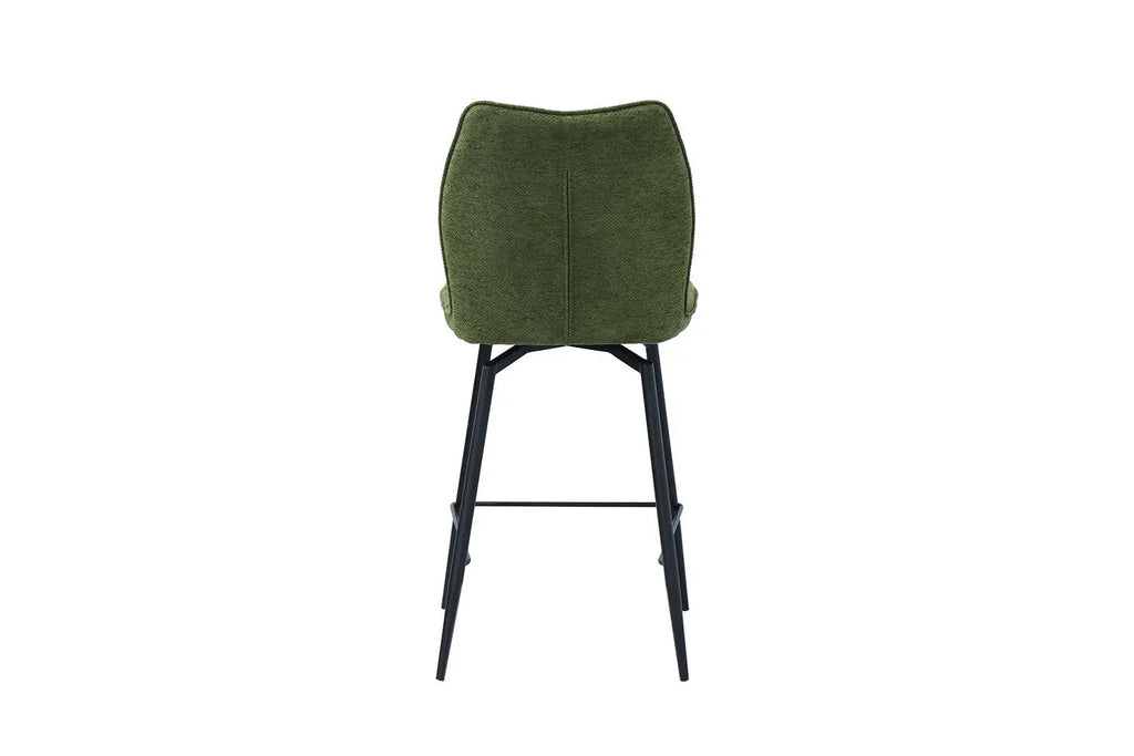 Lot de Chaises de Bar LYARA en Tissu Vert - 48 x 56 cm ROUSSEAU