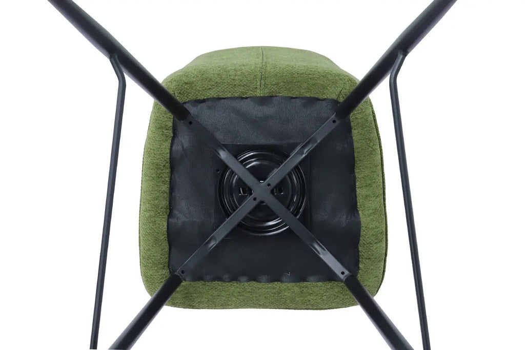 Lot de Chaises de Bar LYARA en Tissu Vert - 48 x 56 cm ROUSSEAU