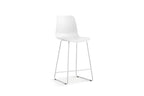 Chaise de bar MARYA Blanc polypropylène – 51 x 44 cm | TIKAYLA