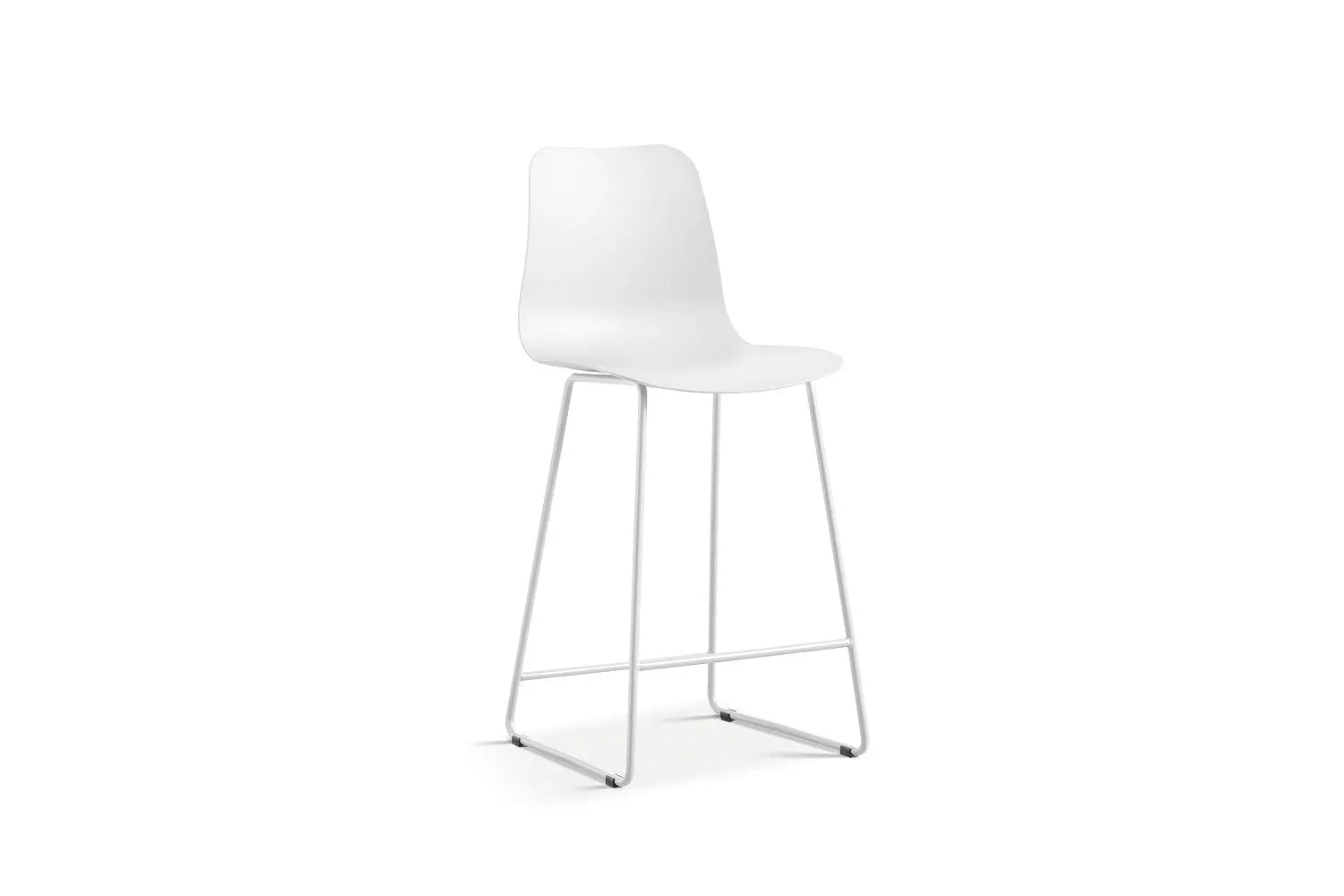 Chaise de bar MARYA Blanc polypropylène – 51 x 44 cm | TIKAYLA