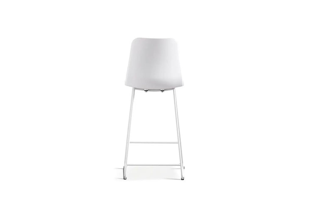 Chaise de bar MARYA Blanc polypropylène – 51 x 44 cm | TIKAYLA