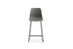 Chaise de bar MARYA Gris polypropylène – 51 x 44 cm | TIKAYLA