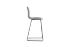Chaise de bar MARYA Gris polypropylène – 51 x 44 cm | TIKAYLA