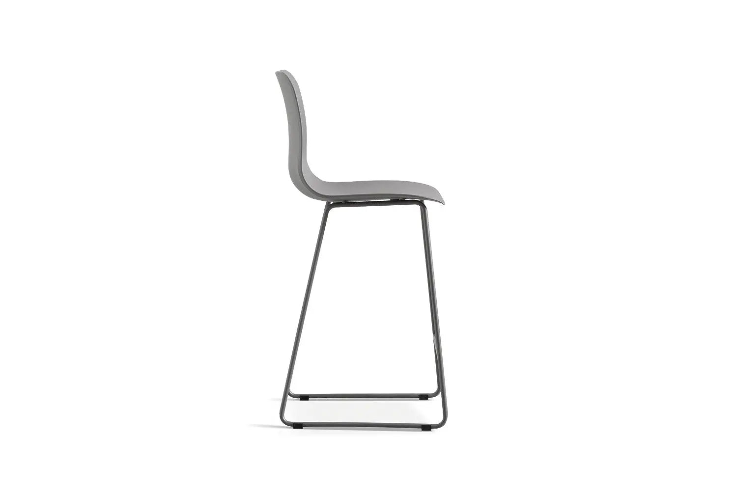 Chaise de bar MARYA Gris polypropylène – 51 x 44 cm | TIKAYLA