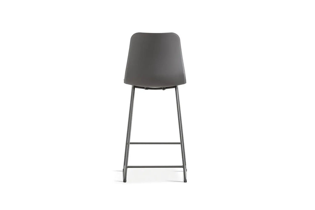 Chaise de bar MARYA Gris polypropylène – 51 x 44 cm | TIKAYLA