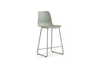 Chaise de bar MARYA Gris vert polypropylène – 51 x 44 cm | TIKAYLA