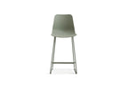 Chaise de bar MARYA Gris vert polypropylène – 51 x 44 cm | TIKAYLA