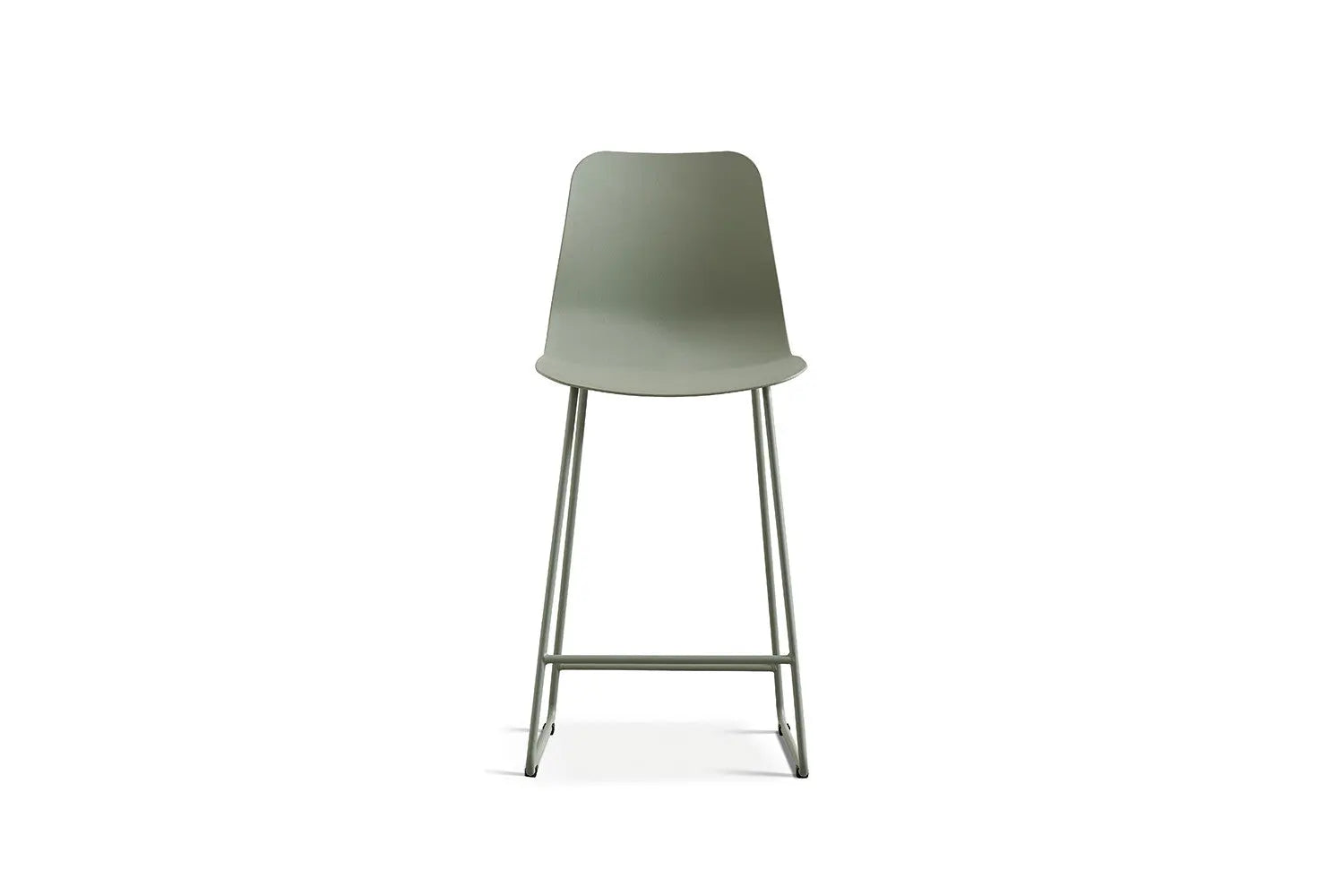 Chaise de bar MARYA Gris vert polypropylène – 51 x 44 cm | TIKAYLA