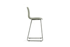 Chaise de bar MARYA Gris vert polypropylène – 51 x 44 cm | TIKAYLA