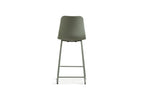 Chaise de bar MARYA Gris vert polypropylène – 51 x 44 cm | TIKAYLA