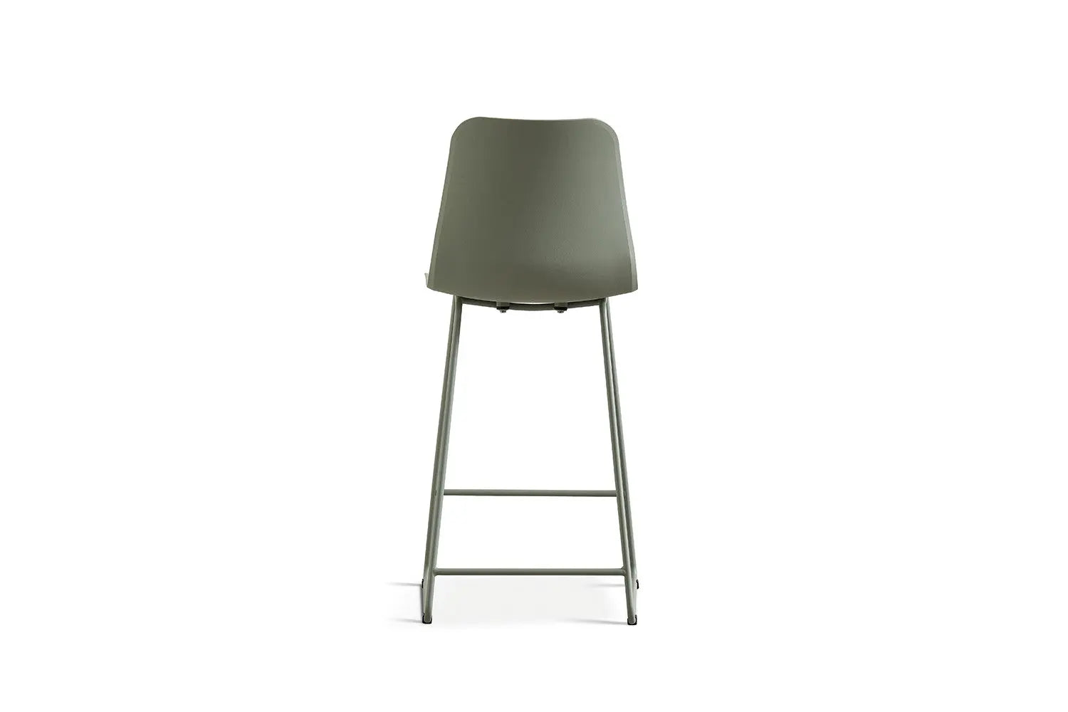 Chaise de bar MARYA Gris vert polypropylène – 51 x 44 cm | TIKAYLA