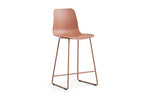 Chaise de bar MARYA Terracotta polypropylène – 51 x 44 cm | TIKAYLA