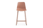 Chaise de bar MARYA Terracotta polypropylène – 51 x 44 cm | TIKAYLA