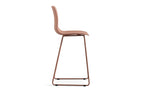 Chaise de bar MARYA Terracotta polypropylène – 51 x 44 cm | TIKAYLA
