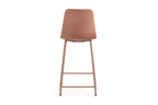 Chaise de bar MARYA Terracotta polypropylène – 51 x 44 cm | TIKAYLA