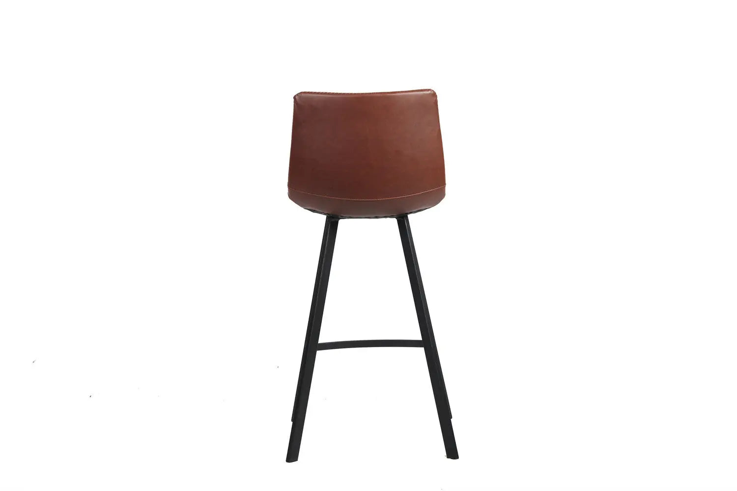 Chaise de bar OZAYA Brun simili cuir – 45 x 49 cm | TIKAYLA