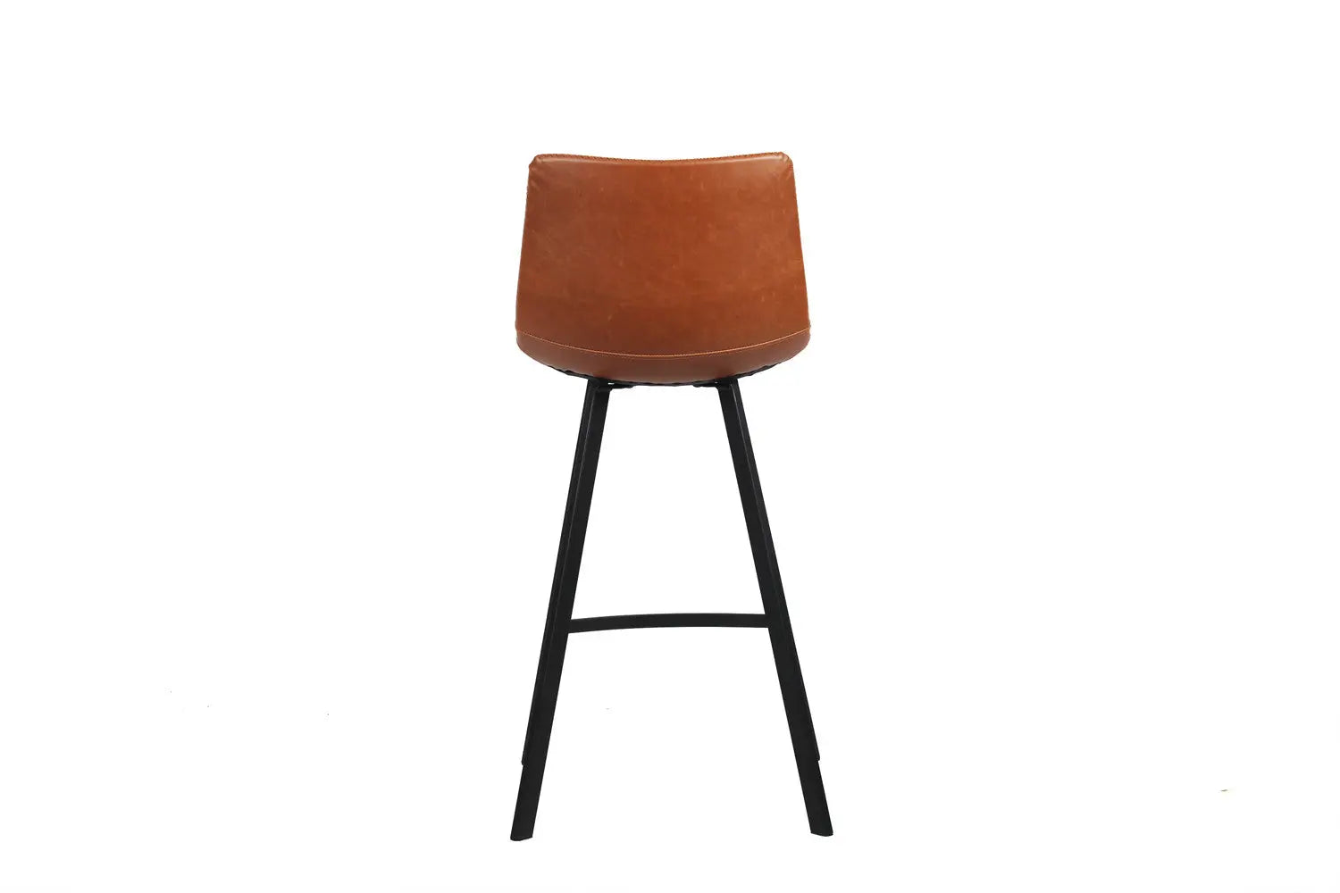 Chaise de bar OZAYA Cognac simili cuir – 45 x 49 cm | TIKAYLA