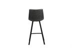Chaise de bar OZAYA Noir simili cuir – 45 x 49 cm | TIKAYLA