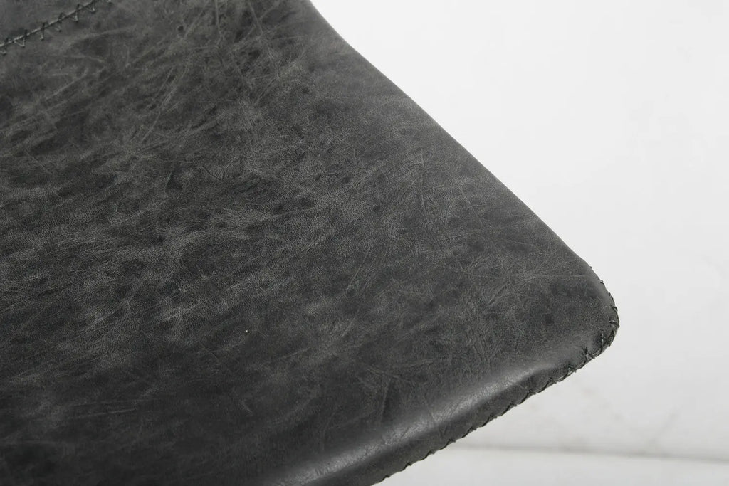 Chaise de bar OZAYA Noir simili cuir – 45 x 49 cm | TIKAYLA