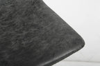 Chaise de bar OZAYA Noir simili cuir – 45 x 49 cm | TIKAYLA