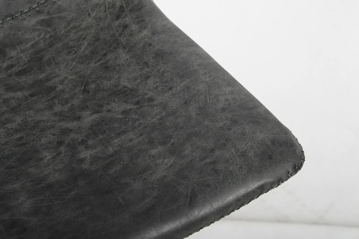 Chaise de bar OZAYA Noir simili cuir – 45 x 49 cm | TIKAYLA