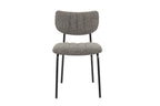Chaise de salle à manger ANITA Gris foncé – 72 x 53 cm | TIKAYLA
