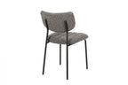 Chaise de salle à manger ANITA Gris foncé – 72 x 53 cm | TIKAYLA
