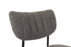Chaise de salle à manger ANITA Gris foncé – 72 x 53 cm | TIKAYLA