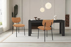 Chaise de salle à manger ANITA Orange – 72 x 53 cm | TIKAYLA