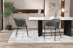 Chaise de salle à manger HINAYA Gris foncé – 54 x 62 cm | TIKAYLA