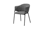 Chaise de salle à manger HINAYA Gris foncé – 54 x 62 cm | TIKAYLA