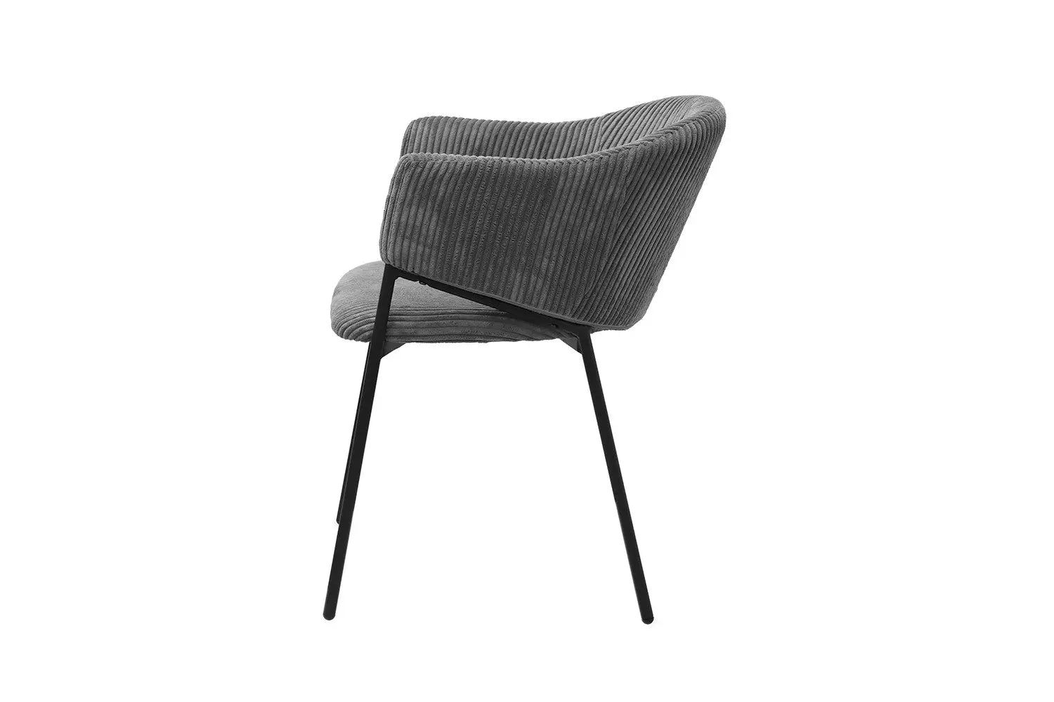 Chaise de salle à manger HINAYA Gris foncé – 54 x 62 cm | TIKAYLA