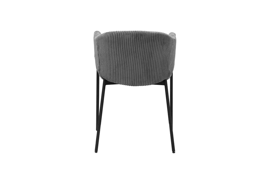 Chaise de salle à manger HINAYA Gris foncé – 54 x 62 cm | TIKAYLA