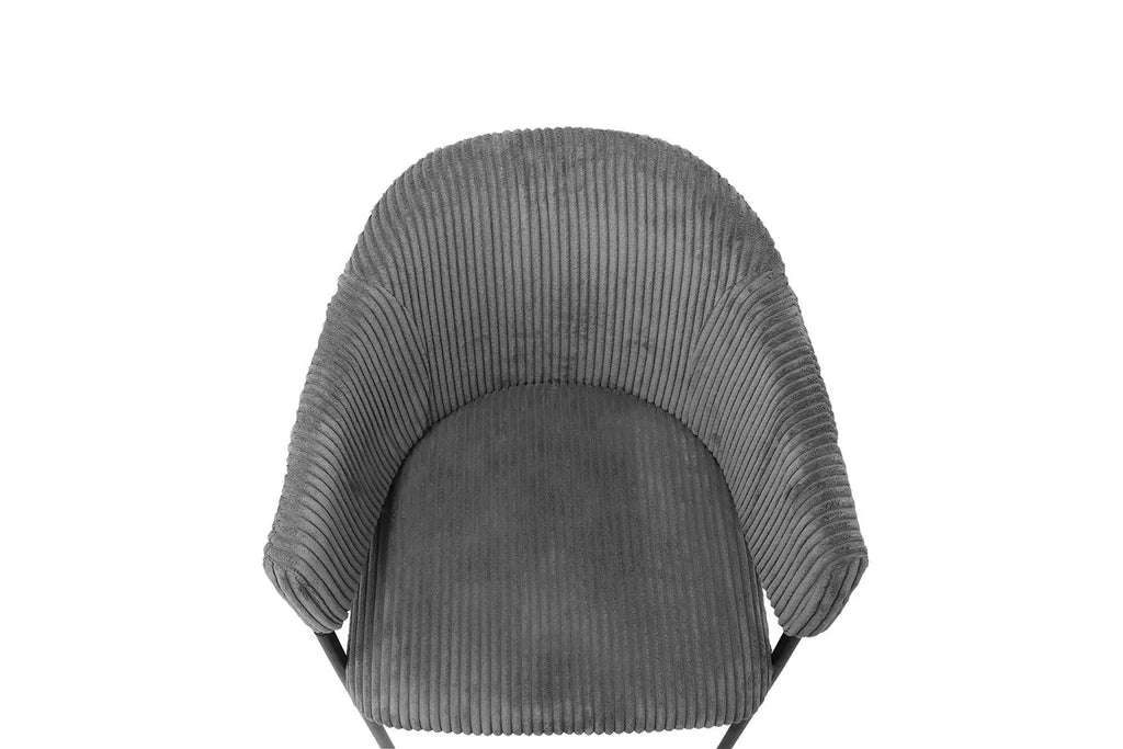 Chaise de salle à manger HINAYA Gris foncé – 54 x 62 cm | TIKAYLA