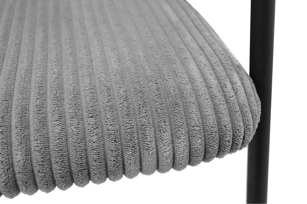 Chaise de salle à manger HINAYA Gris foncé – 54 x 62 cm | TIKAYLA