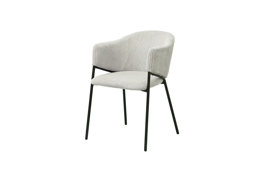 Chaise de salle à manger HINAYA Gris clair – 54 x 62 cm | TIKAYLA