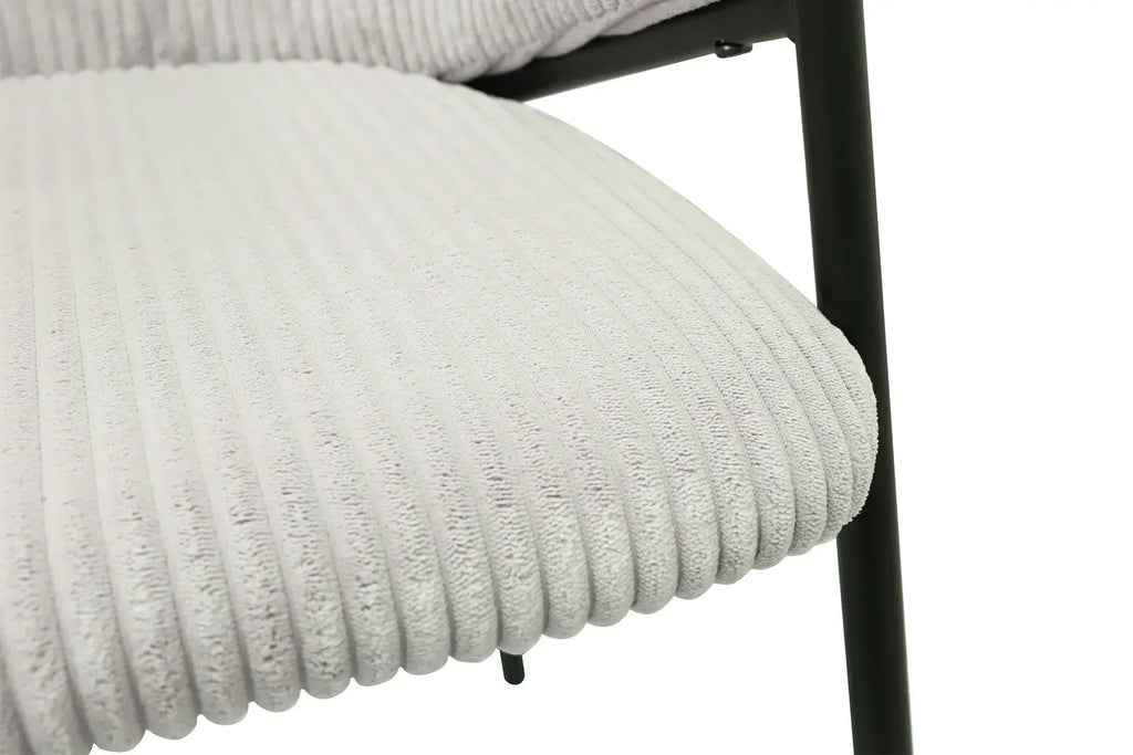 Chaise de salle à manger HINAYA Gris clair – 54 x 62 cm | TIKAYLA
