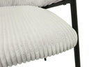 Chaise de salle à manger HINAYA Gris clair – 54 x 62 cm | TIKAYLA